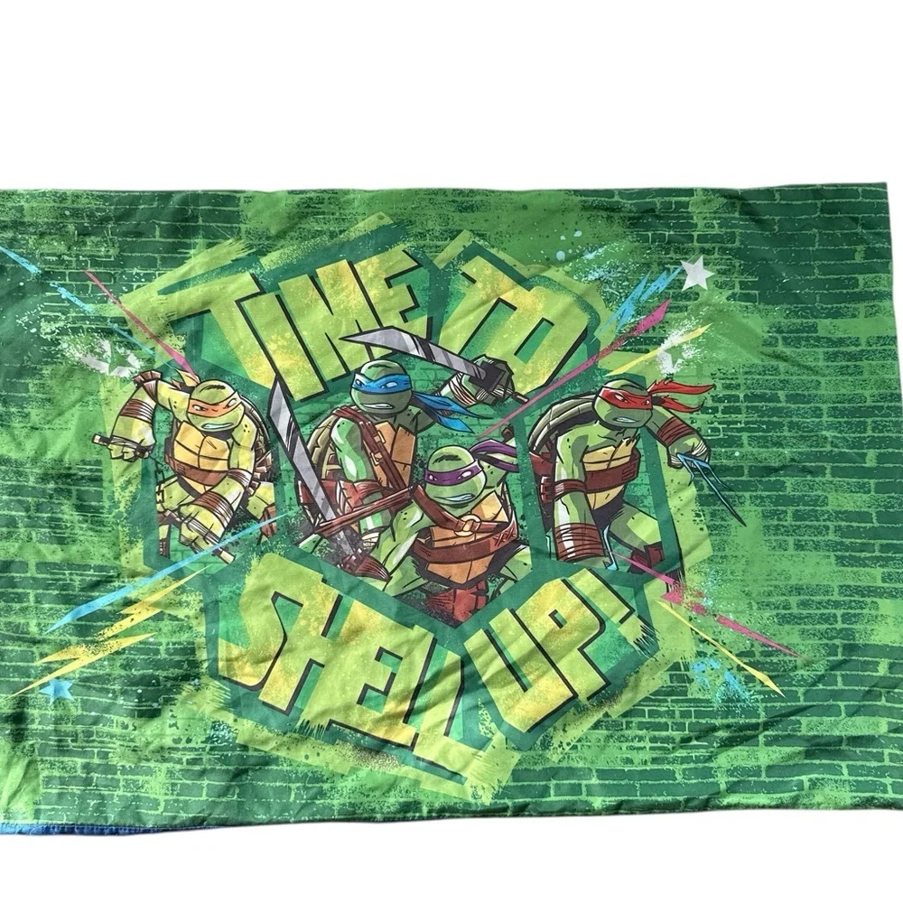 Nickelodeon Teenage Mutant Ninja Turtles Twin Flat Sheet Green w/Pillowcase